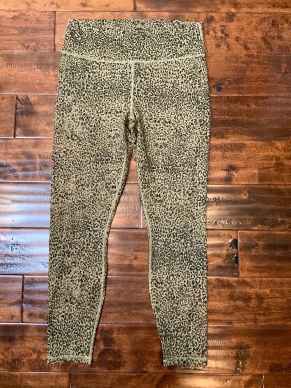 Fabletics Brown Leopard Print Oasis PureLuxe High Waisted Leggings, Size XL